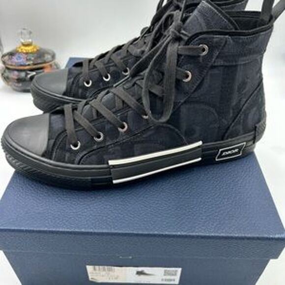 Men's Dior B 23 high top sneakers size 45 made in Italy - Picture 11 of 13